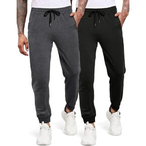 COOFANDY Mens Jogger Sweatpants Workout Athletic Sweatpants Casual Pants with Zipper Pockets