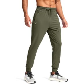 Pudolla Men's Lightweight Sweatpants with Pockets Ultra 4-Way Stretch Joggers Gym Workout Runing Athletic Track Pants
