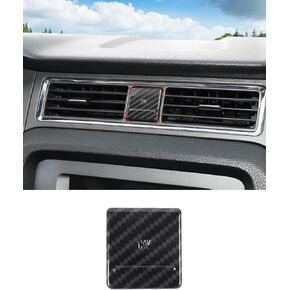 Carbon Fiber Cigarette Lighter Trim Cover Fit for Ford Mustang 2010-2014 Accessories Car Cigarette Lighter Cover Trim Frame