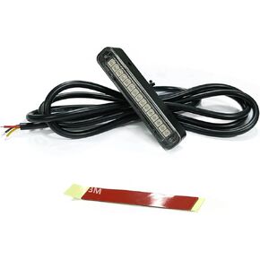 1Pcs 15 Red Leds Waterproof Motorcycle Led License Plate Light,Brake Stop Light,Tail Light,Trailer Light,Side Marker Light,Signal Warning Light for Motorcycle Scooter Bike ATV Car RV SUV
