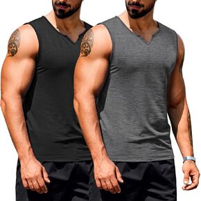 COOFANDY Men's Workout Tank Tops Sleeveless Muscle Shirts Gym Bodybuilding T-Shirts