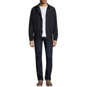POLO RALPH LAUREN Men's Oil Cloth Wading Coat (Small, Aviator Navy)