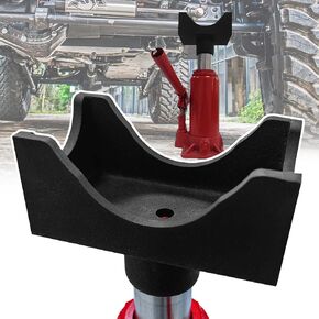 Bottle Jack Axle Adapter, Jack Axle Adapter Lifting Saddle for 2",3",4" Axle Tube&2" Square Axle Tube, Bottle Jack Axle Saddle Hydraulic Jack Accessories for Within 1.5" Jack Lifting Platform