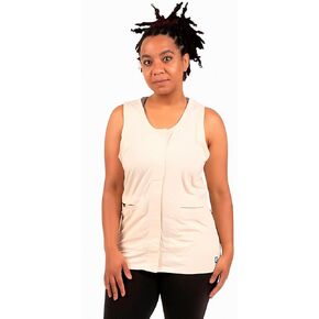 Women's Mastectomy Camisole with Drain Pockets - Post Surgery Clothes, JP Drain Holder, Easy Front Access