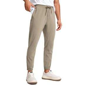 CRZ YOGA Mens 4-Way Stretch Comfy Athletic Pants - 28" Track Hiking Golf Gym Workout Joggers Work Pants