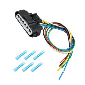 6-Pin TPS Throttle Position Sensor Connector Fit for Toyota Lexus Scion, Throttle Body Pigtail 6-Way Pigtail Replace 90980-11858