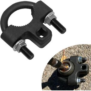 1 PC Car Steering Wheel Internal Ball Head Rudder Stock Wrench, Anti-slip U-shaped Tooth Structure Rocker Disassemble Installation Tool, Multi-function Universal for Cars Repair Parts (Black)