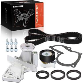 A-Premium Engine Timing Belt Kit with Water Pump Compatible with Ford Escape 2013-2015, Fusion 2013-2014, Transit Connect 2014-2015, Fiesta 2014-2019 - DOHC L4 1.6L