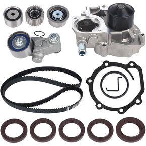 KUSATEC TCK304 Engine Timing Belt Kit with Water Pump Fit for Subaru Forester 2006-2010/Impreza 2006-2011/Legacy 2010-2012/Outback 2006-2012 2.5L, TKF-006 TCKWP304A