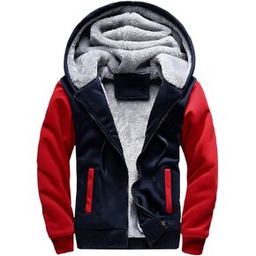 LBL Leading the Better Life Men's Pullover Winter Jackets Hooed Fleece Hoodies Sweatshirt Wool Warm Thick Coats