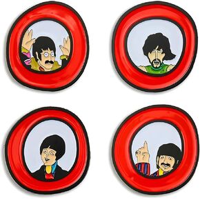 Hero Collector Eaglemoss The Beatles: Yellow Submarine Porthole Pin Badge Box Set | The Beatles Pin Badge Collection | Model Replica