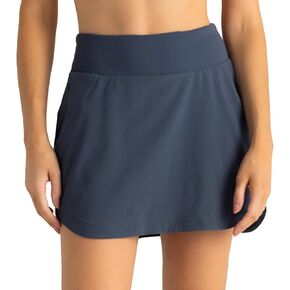 Free Fly Women's Lined Active Breeze Skort, 15" - Bamboo Viscose Liner, UPF 50+ Sun Protection, Stretch Skirts for Women
