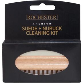 Rochester Premium Suede + Nubuck Cleaning Kit, Shoe Cleaner Assortment with Cleaning Block and Nylon Shoe Brush, Shoe Care Accessories