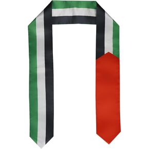 Palestine Flag Graduation Stole Sash for Study Aboard International Students Abroad Adult Unisex