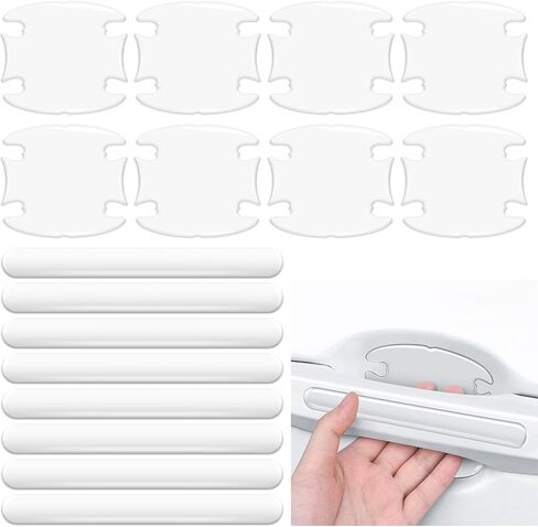 16 قطعة من ANBUY واقي باب السيارة من الخدوش، واقي طلاء مقبض الباب الشفاف، واقي كأس باب السيارة الشفاف المقاوم للماء، ملحقات خارجية للسيارات in Kuwait