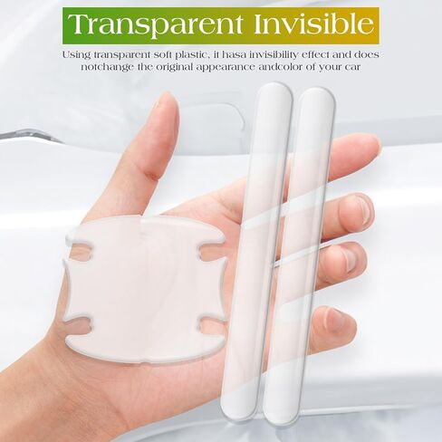 16 قطعة من ANBUY واقي باب السيارة من الخدوش، واقي طلاء مقبض الباب الشفاف، واقي كأس باب السيارة الشفاف المقاوم للماء، ملحقات خارجية للسيارات in Kuwait
