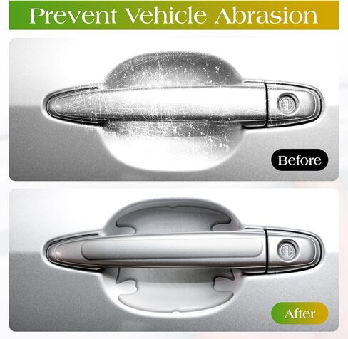 16 قطعة من ANBUY واقي باب السيارة من الخدوش، واقي طلاء مقبض الباب الشفاف، واقي كأس باب السيارة الشفاف المقاوم للماء، ملحقات خارجية للسيارات in Kuwait