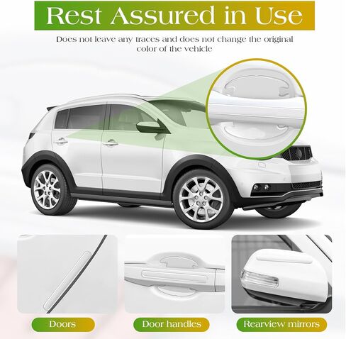 16 قطعة من ANBUY واقي باب السيارة من الخدوش، واقي طلاء مقبض الباب الشفاف، واقي كأس باب السيارة الشفاف المقاوم للماء، ملحقات خارجية للسيارات in Kuwait