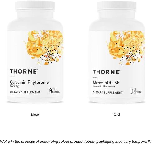 THORNE Curcumin Phytosome 1000 mg (Meriva) - Clinically Studied, High Absorption - Supports Health in Joints, Muscles, GI Tract, Liver, and Brain - 120 Capsules - 60 Servings in Kuwait