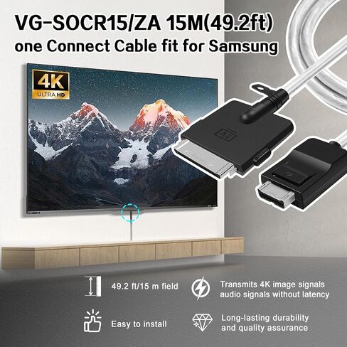 BN39-02688B كابل توصيل واحد غير مرئي مناسب لأجهزة التلفاز الذكية Samsung Neo QLED 8K QN800A QN800B QN900A QN900B Series كابل تلفزيون in Kuwait