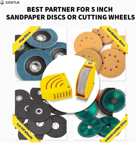 Professional Sanding Discs Storage Bins - 6 Bins Set for Efficient Organization, Offset Snap-On Connection, Grit Classification, Space-Saving Design and Versatile Application, Green in Kuwait