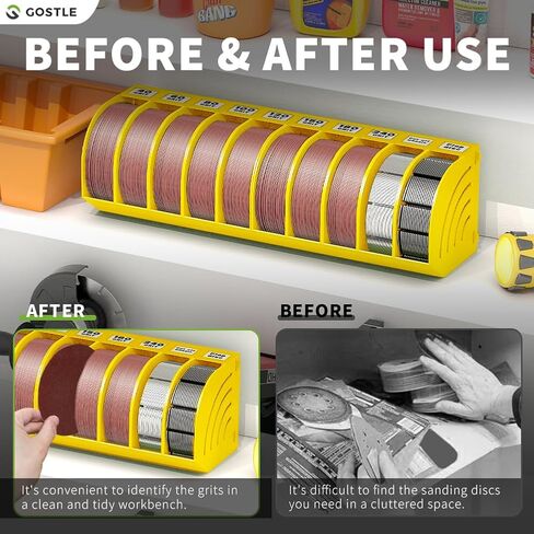 Professional Sanding Discs Storage Bins - 6 Bins Set for Efficient Organization, Offset Snap-On Connection, Grit Classification, Space-Saving Design and Versatile Application, Green in Kuwait