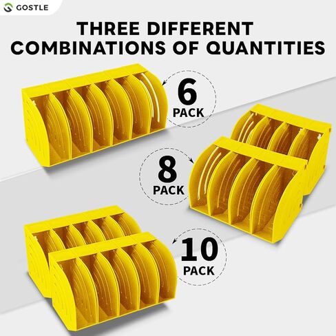 Professional Sanding Discs Storage Bins - 6 Bins Set for Efficient Organization, Offset Snap-On Connection, Grit Classification, Space-Saving Design and Versatile Application, Green in Kuwait