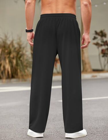 COOFANDY Men Jogger Yoga Sweatpants Casual Athletic Elastic Waist Pants Open Bottom Trouser Jersey Knit Pants with Pockets in Saudi Arabia