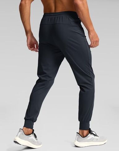 Pudolla Men's Lightweight Sweatpants with Pockets Ultra 4-Way Stretch Joggers Gym Workout Runing Athletic Track Pants in Saudi Arabia
