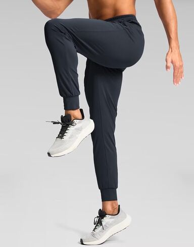 Pudolla Men's Lightweight Sweatpants with Pockets Ultra 4-Way Stretch Joggers Gym Workout Runing Athletic Track Pants in Saudi Arabia