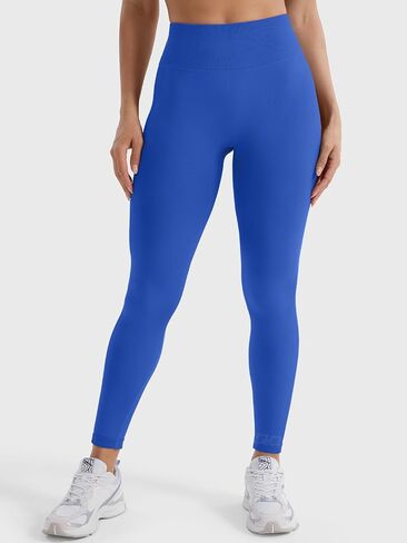QOQ Womens High Waisted Seamless Workout Leggings Butt Lifting Gym Yoga Pants Booty Scrunch Vital Tummy Control Ruched Tights in Kuwait