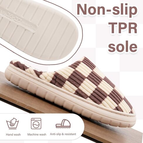 Jaeynow Fuzzy Slippers for Women Indoor,Unisex House Shoes Memory Foam Slippers for Men Winter Warm Plush Bedroom Shoes with Faux Fur Lining Comfy Trendy Gift Slippers in Saudi Arabia