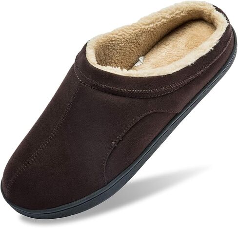 Josaywin Men's Memory Foam slippers Soft Plush Fleece Lining Slip On Indoor Outdoor House Shoes in Kuwait