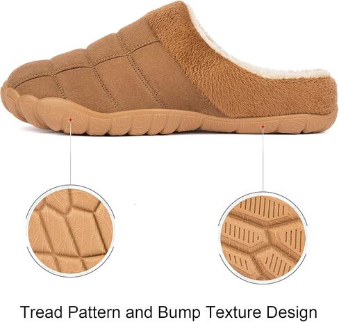 Josaywin Men's Memory Foam slippers Soft Plush Fleece Lining Slip On Indoor Outdoor House Shoes in Kuwait