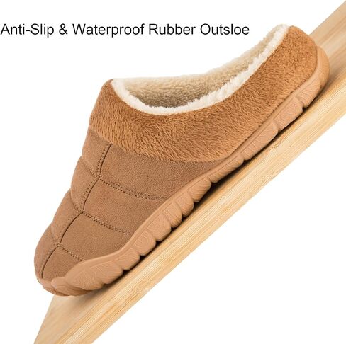 Josaywin Men's Memory Foam slippers Soft Plush Fleece Lining Slip On Indoor Outdoor House Shoes in Kuwait