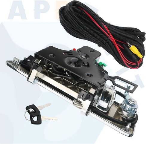 Backup Camera with Tailgate Handle & Bezel Trim & Lock Cylinder Compatible with 2007-2014 Chevrolet Chevy Silverado, GMC Sierra Truck 1500 2500 3500 Tailgate Parts in Saudi Arabia