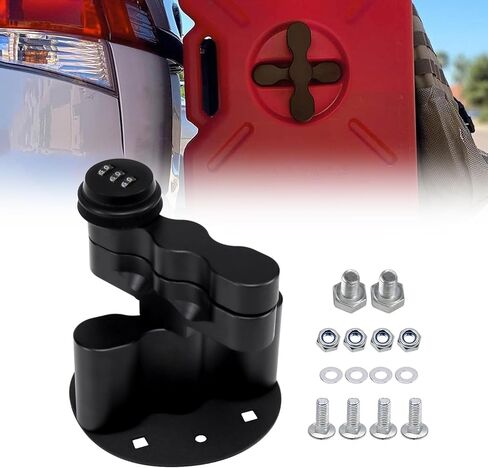 RYANSTAR RACING RX-DLX-PM Pack Mount Lock with Pack Mount Bracket Cargo Racks Double Locking Mount Fit for Standard Pack Mount Compatible with Fuel & Gas Can & Water Pack Mount in Kuwait