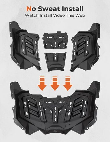 حامل الأمتعة KEMIMOTO X3، رف الأمتعة الخلفي HDPE X3 عالي التحمل X3 ملحقات السرير X3، متوافق مع 2017-2024 Can-Am Maverick X3 & X3 MAX in Kuwait