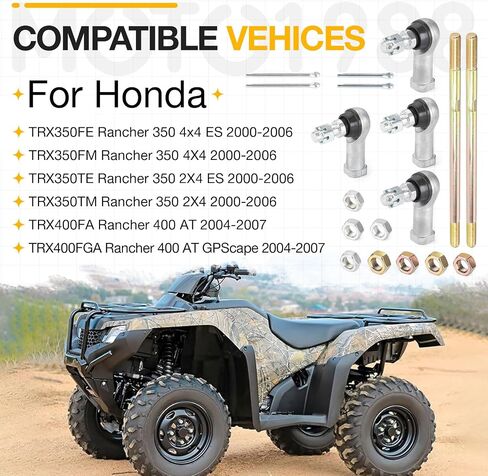 مجموعة أطراف قضيب التعادل الأيسر والأيمن لهوندا رانشر 350 TRX350 FE FM TE TM Rancher 400 FA FGA TRX400 2000-2007 in Saudi Arabia