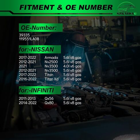 مجموعة شداد الحزام مع بكرة لـ:-Nissan Armada 2017-2022 NV2500 NV3500 2012-2021 Titan 2017-2022 5.6L,4.0L لـ:-Infiniti Qx56 2011-2013 Qx80 2014-2022 OE#39335 119551LA0B in Saudi Arabia