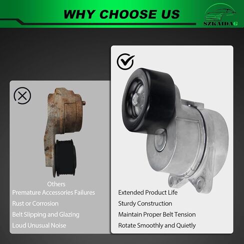 مجموعة شداد الحزام مع بكرة لـ:-Nissan Armada 2017-2022 NV2500 NV3500 2012-2021 Titan 2017-2022 5.6L,4.0L لـ:-Infiniti Qx56 2011-2013 Qx80 2014-2022 OE#39335 119551LA0B in Saudi Arabia