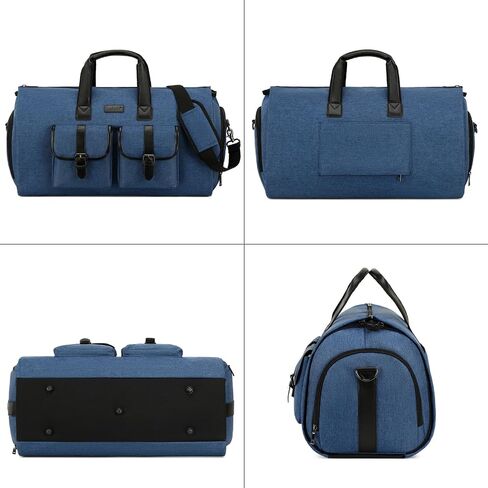 SunBorls 2 in 1 Garment Duffle Bags for Travel, Convertible Garment Bags for Travel Business Women's Suit Bag Long Gown Garment Bag with Separate Shoe Compartment Beige in Saudi Arabia
