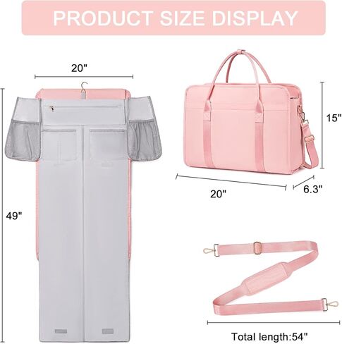 CAMTOP Garment Bags for Travel, Carry on Bag for Women Men Travel Duffel Bag, Weekender Overnight Bag in Kuwait