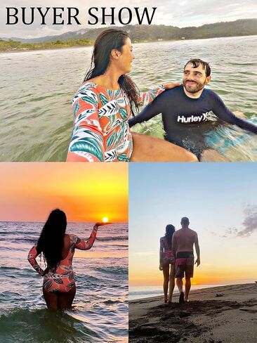 Women's Long Sleeve Bathing Suit One Piece Swimsuit Floral Print Backless Swimwear in Saudi Arabia