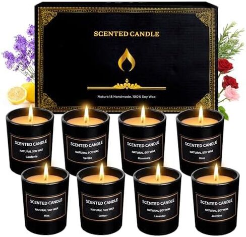 Scented Candles Gifts for Women, 12 Pack Candles for Home Scented, Soy Scented Candles for Home, Aromatherapy Candle Gifts Set for Christmas Day, Birthday, Mothers Day, Valentine's Day in Saudi Arabia