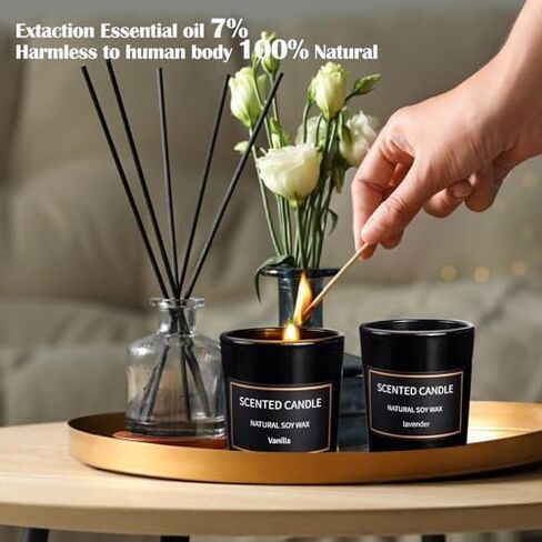 Scented Candles Gifts for Women, 12 Pack Candles for Home Scented, Soy Scented Candles for Home, Aromatherapy Candle Gifts Set for Christmas Day, Birthday, Mothers Day, Valentine's Day in Saudi Arabia