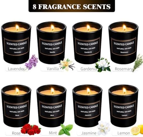 Scented Candles Gifts for Women, 12 Pack Candles for Home Scented, Soy Scented Candles for Home, Aromatherapy Candle Gifts Set for Christmas Day, Birthday, Mothers Day, Valentine's Day in Saudi Arabia