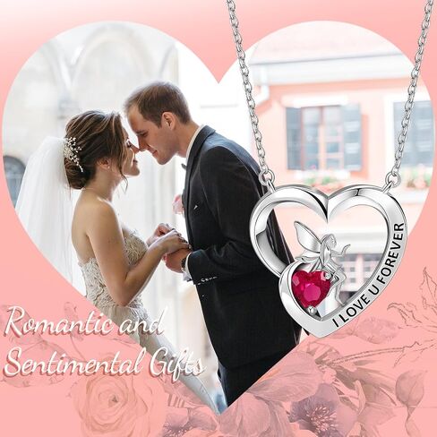 Girl's Heart Pendant Necklace Sterling Silver Jewelry Gift for Girlfriend Daughter in Saudi Arabia