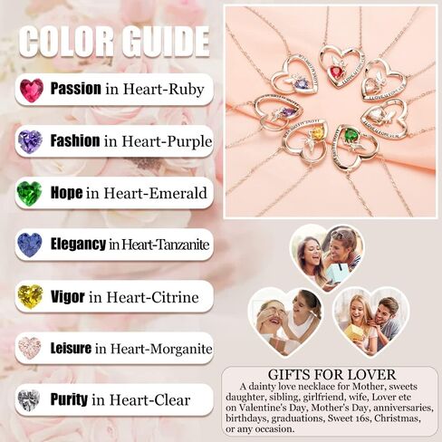 Girl's Heart Pendant Necklace Sterling Silver Jewelry Gift for Girlfriend Daughter in Saudi Arabia