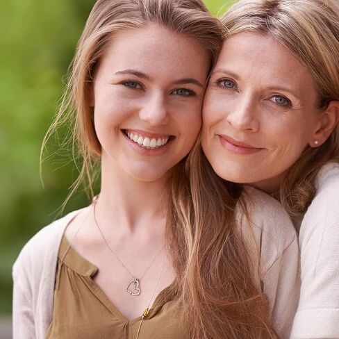 Yesteel Rose Heart Initial Necklaces Gifts for Women Teen Girls, Silver Plated Heart Initial Letter Pendant Necklace Jewelry Valentines Birthday Gifts for Her Girlfriend Wife Mom in Kuwait